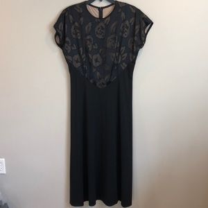 Kelly Bishop Evenings Black Formal Dress Sz 14
